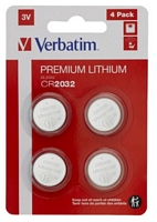 Verbatim CR2032 3V tietokoneen lithiumparisto, 4 kpl