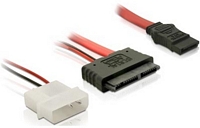 DeLock MicroSATA adapterikaapeli, SATA ja virta - MicroSATA (naaras) (7+7+2-pin)