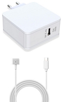 CoreParts Apple 45W MagSafe 2 laturi USB-C ja USB-A liittimillä, valkoinen