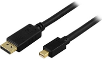 Deltaco mini Displayport (uros) <-> Displayport (uros) kaapeli, UHD, 2 m