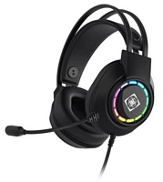 Deltaco GAM-168 Gaming pelikuulokkeet LED-valaistuksella, musta