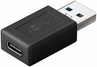 Goobay USB-C <-> USB-A 3.0 adapteri, musta