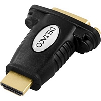 Deltaco HDMI (uros) <-> DVI-D (naaras) adapteri, FHD, HDMI-10