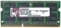 2 Gt 1066 MHz DDR3 SO-DIMM, Kingston KTL-TP1066/2G (K)