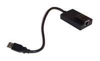 Lenovo USB-A 2.0 / RJ45 adapteri, musta (K)