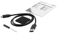 DELTACO 2,5'' kiintolevykotelo, USB-C 3.1, alumiinia, SATA III, musta
