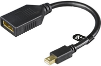 Deltaco mini Displayport (uros) <-> Displayport (naaras) adapteri, UHD