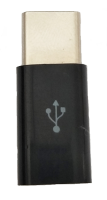 Mobia MicroUSB -> USB-C adapteri, musta