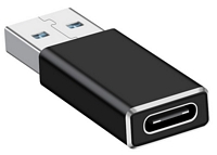 Mobia USB-A (uros) -> USB-C (naaras) adapteri