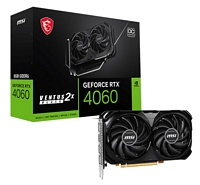 MSI Nvidia GeForce RTX 4060 Ventus 2X Black 8 Gt OC PCIe näytönohjain