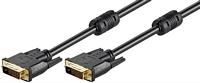MicroConnect DVI-D Dual Link (uros) <-> DVI-D Dual Link (uros), 2 m, musta