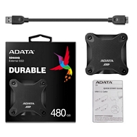 Adata SD600Q - 480 Gt ulkoinen SSD, USB 3.2 Gen 1