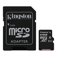 Kingston 64 Gt Canvas Select Class 10 UHS-I microSDXC muistikortti