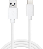 Sandberg USB-A <-> USB-C 3.0 kaapeli, 1 m valkoinen, 336-15