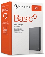 Seagate Basic 2000 Gt, USB 3.0, musta