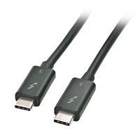 MicroConnect Thunderbolt 3 kaapeli 0.5m, musta, TB3005