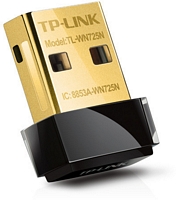 TP-LINK TL-WN725N 150Mbps 802.11b/g/n Nano USB 2.0 WLAN-sovitin