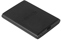 Transcend ESD270C 250 Gt ulkoinen SSD, USB-C 3.1 Gen 2, musta