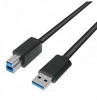 USB 3.0 A <-> B kaapeli, 1 m, musta