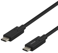Deltaco USB-C kaapeli, 2 m, musta, USBC-1503