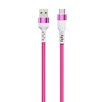 Mobia punottu lataus- & tiedonsiirto kaapeli USB-A <-> USB-C, 2 metriä, punainen