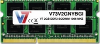 2 Gt 1066 MHz CL7 DDR3 SO-DIMM, V7 V73V2GNYBGI (K)