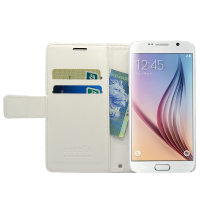 Mobia lompakkolaukku RFID-suojauksella Apple iPhone 13, valkoinen