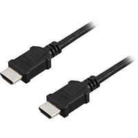 Deltaco HDMI High Speed with Ethernet 19-pin uros-uros musta kaapeli, UHD, 7 m