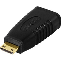 Deltaco mini HDMI (uros) -> HDMI (naaras) adapteri, UHD, HDMI-18