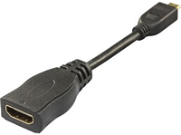 Deltaco micro HDMI (uros) <-> HDMI (naaras) adapteri, UHD, HDMI-24B