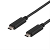 USB TypeC / TypeC kaapeli, 1 m musta
