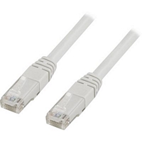 Verkkokaapeli RJ45 CAT6, 2 m valkoinen