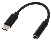 Mobia USB-C -> AUX adapteri, musta