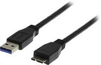 USB 3.0 AM/MicroBM kaapeli, 2 m musta, USB3-020S